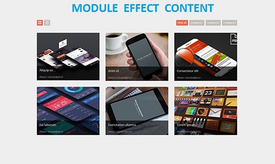 Модуль Effect Content 